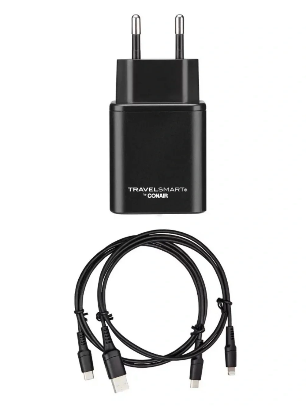 CONAIR Travel Smart USB Quick Charge Power Adapter Converter Dual Port Friendly